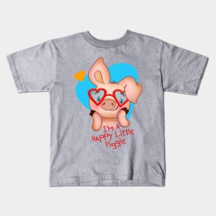 happy pig Kids T-Shirt